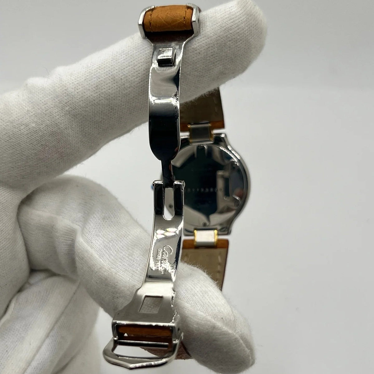 CARTIER "Must 21" Watch in Stainless Steel and Leather