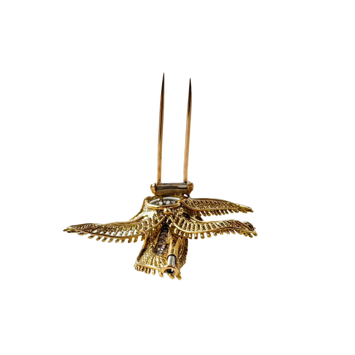 BOUCHERON brooch in yellow gold and diamonds