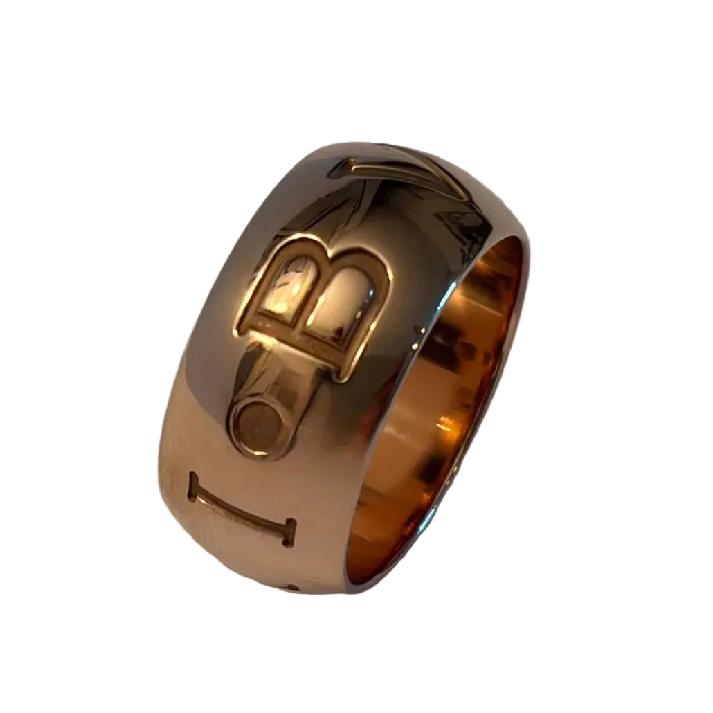 BULGARI "Monologo" Band Ring in Rose gold