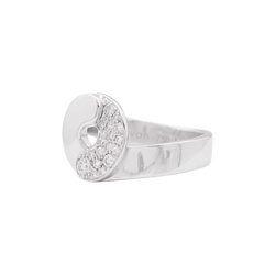 DINH VAN "Double Sens" Pave Ring in white gold and diamonds