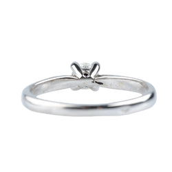 White Gold Solitaire Ring with Diamond