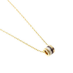BOUCHERON "Quatre" Pendant Necklace in yellow gold, rose gold, white gold, PVD, and diamonds