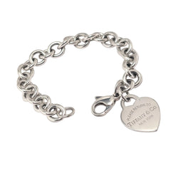 TIFFANY & CO. "Please Return to Tiffany & CO. New York" Silver Link Bracelet