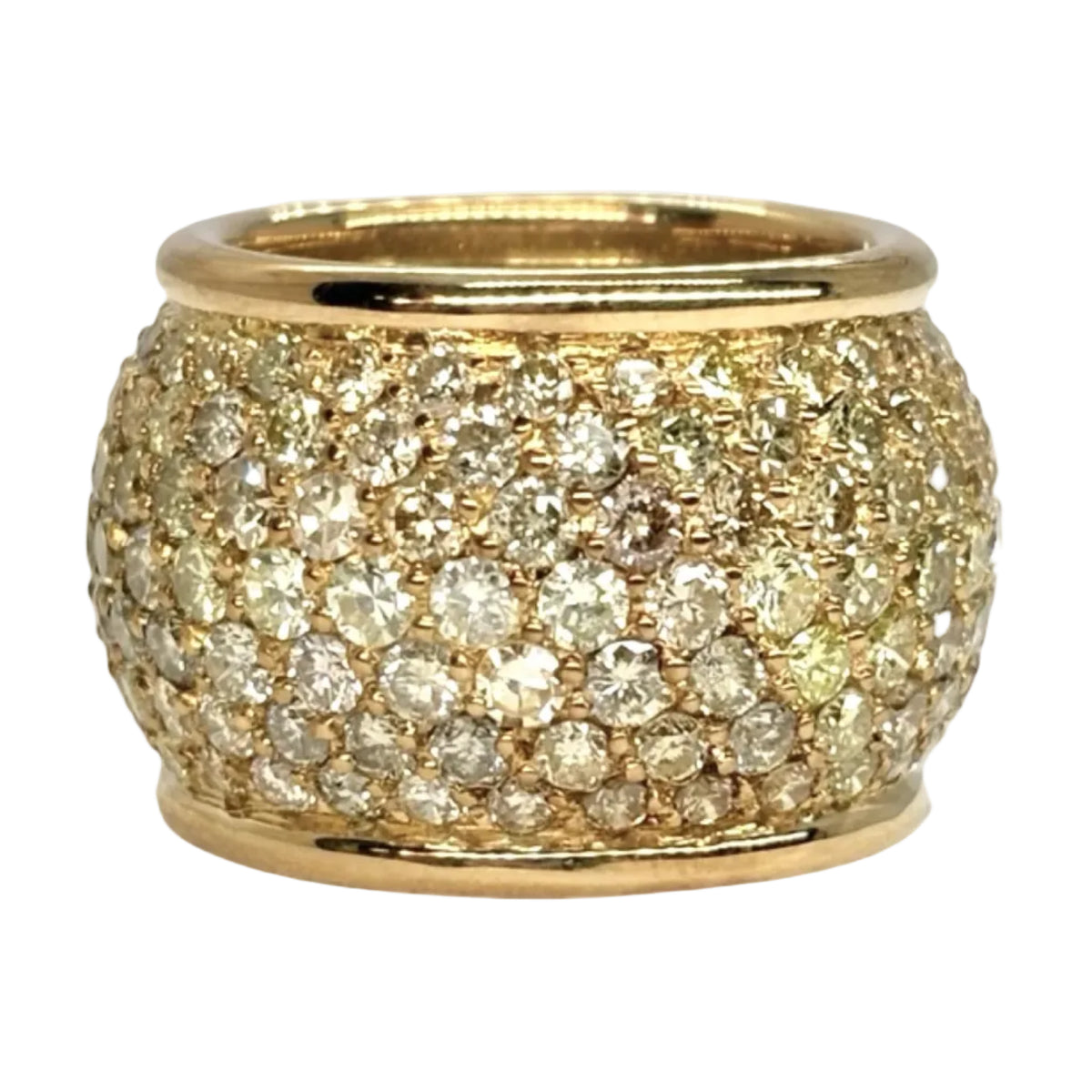 Yellow Gold and Diamond Dome Ring