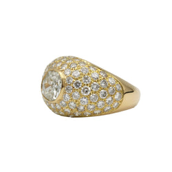 Yellow Gold and Diamond Dome Ring