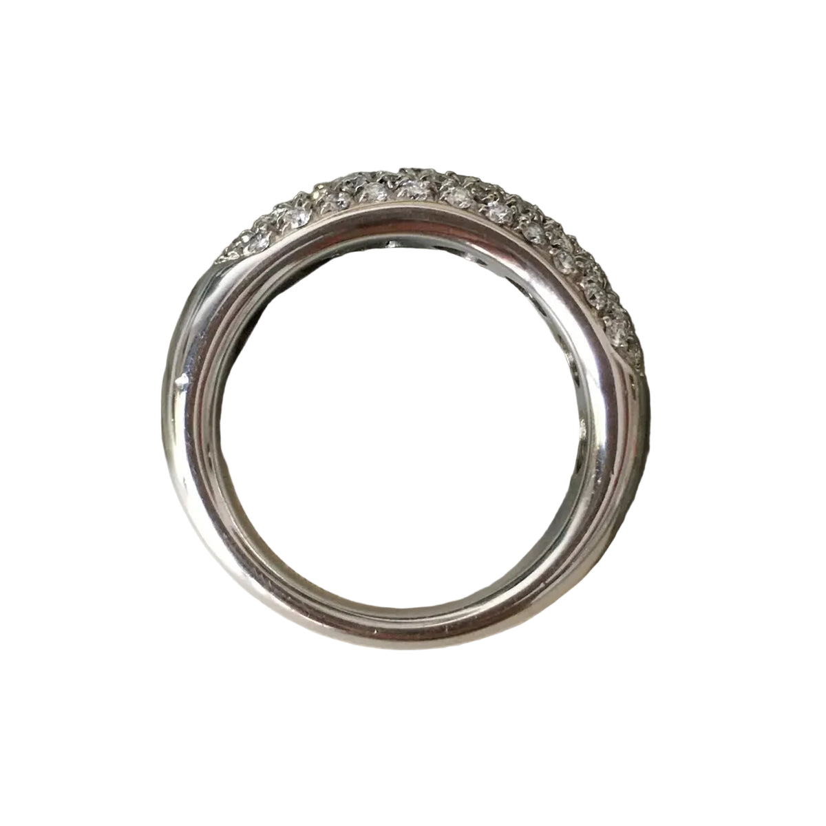 DAMIANI Pave Ring in White Gold and Diamonds