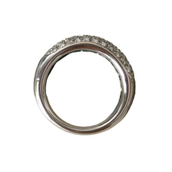 DAMIANI Pave Ring in White Gold and Diamonds
