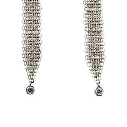 Boucles d'oreilles Pendantes TIFFANY & CO. par ELSA PERETTI en argent et diamants