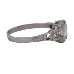 Platinum and Diamond Solitaire Ring