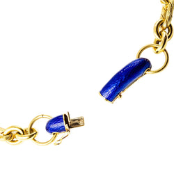 UNOAERRE Choker Necklace in Yellow gold and Enamel