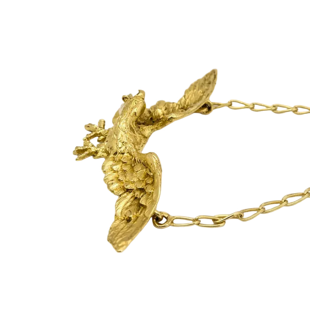 Yellow Gold and Pearl Pendant Necklace