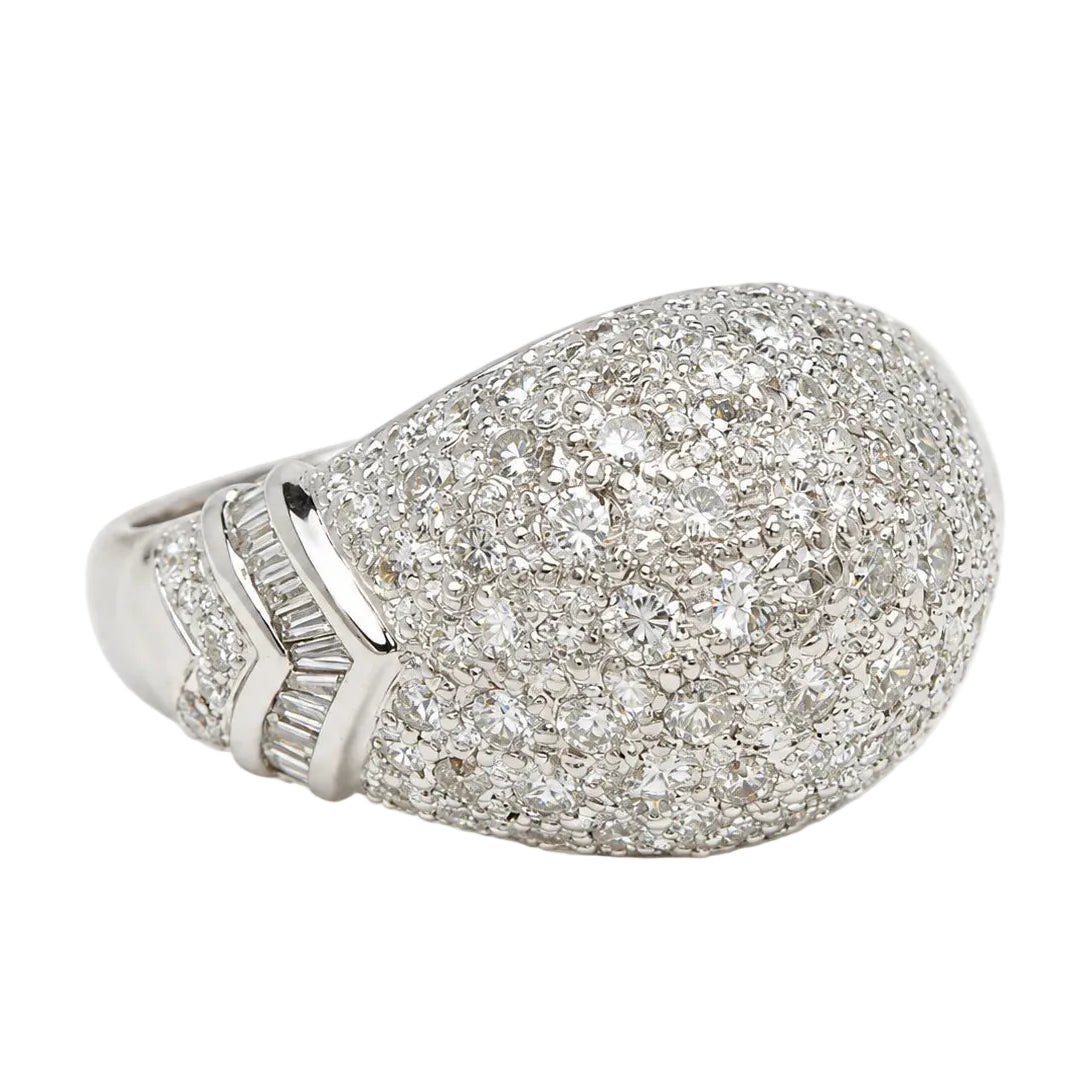 White Gold Diamond Pave Ring