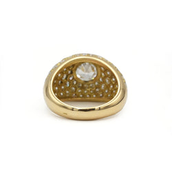 Yellow Gold and Diamond Dome Ring