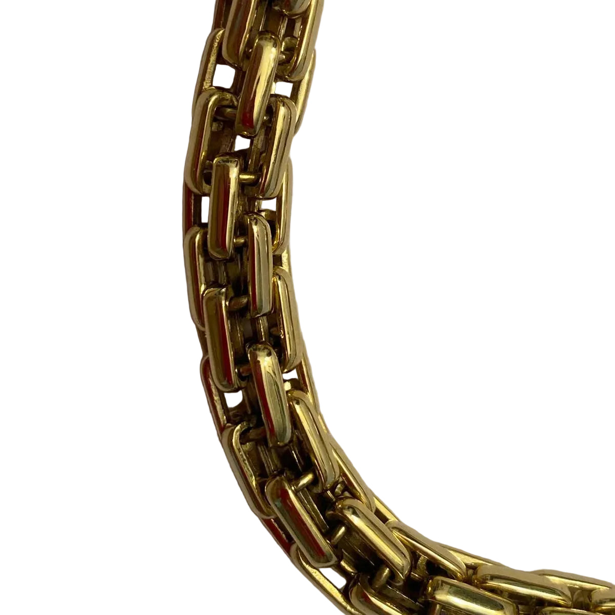 POMELLATO Link Bracelet in white gold, yellow gold, and diamonds