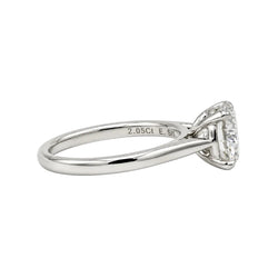 White Gold Solitaire Ring with Diamond