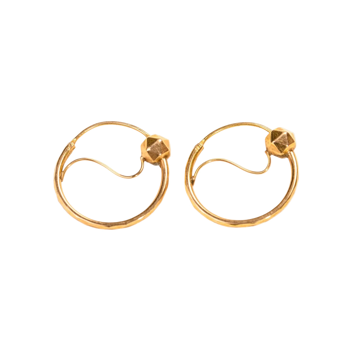 Boucles d'oreilles Créoles en or rose