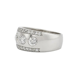 Trilogy Ring in Platinum and Diamonds