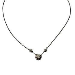 White Gold and Diamond Choker Necklace