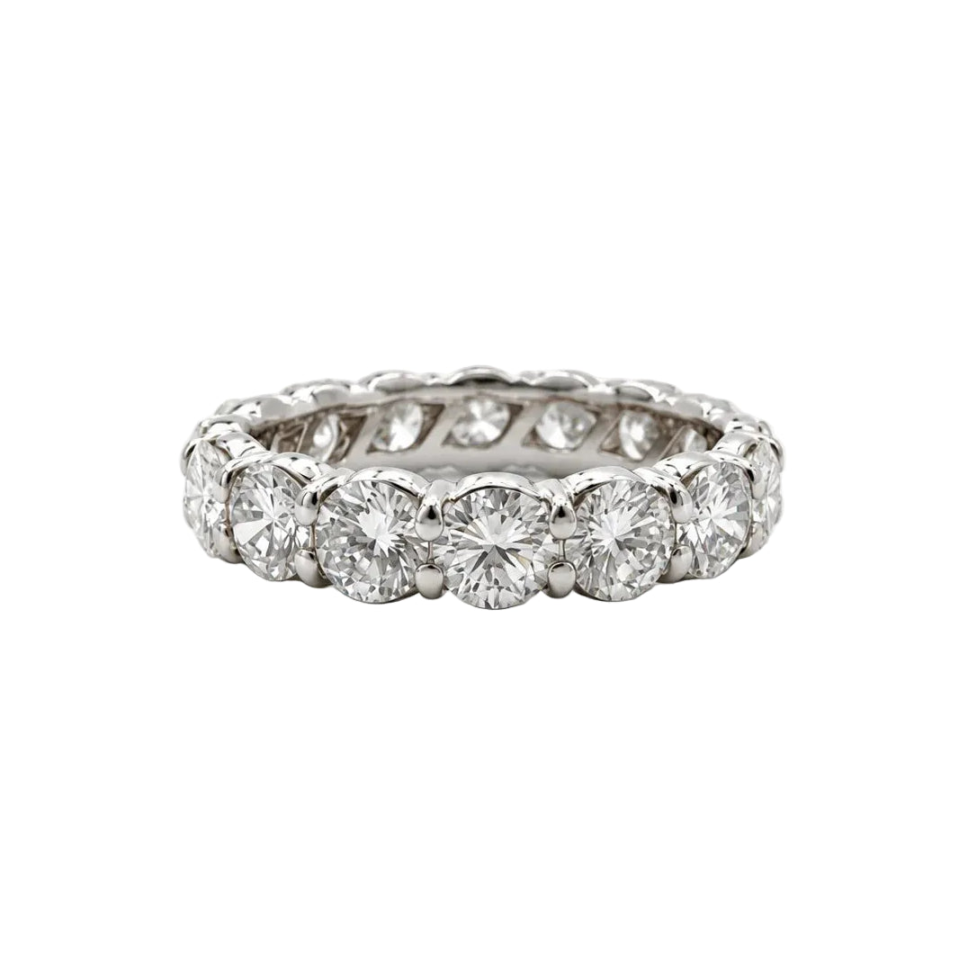 White Gold and Diamond Wedding Band