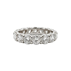 White Gold and Diamond Wedding Band