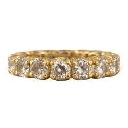 Yellow Gold and Diamond Wedding Band