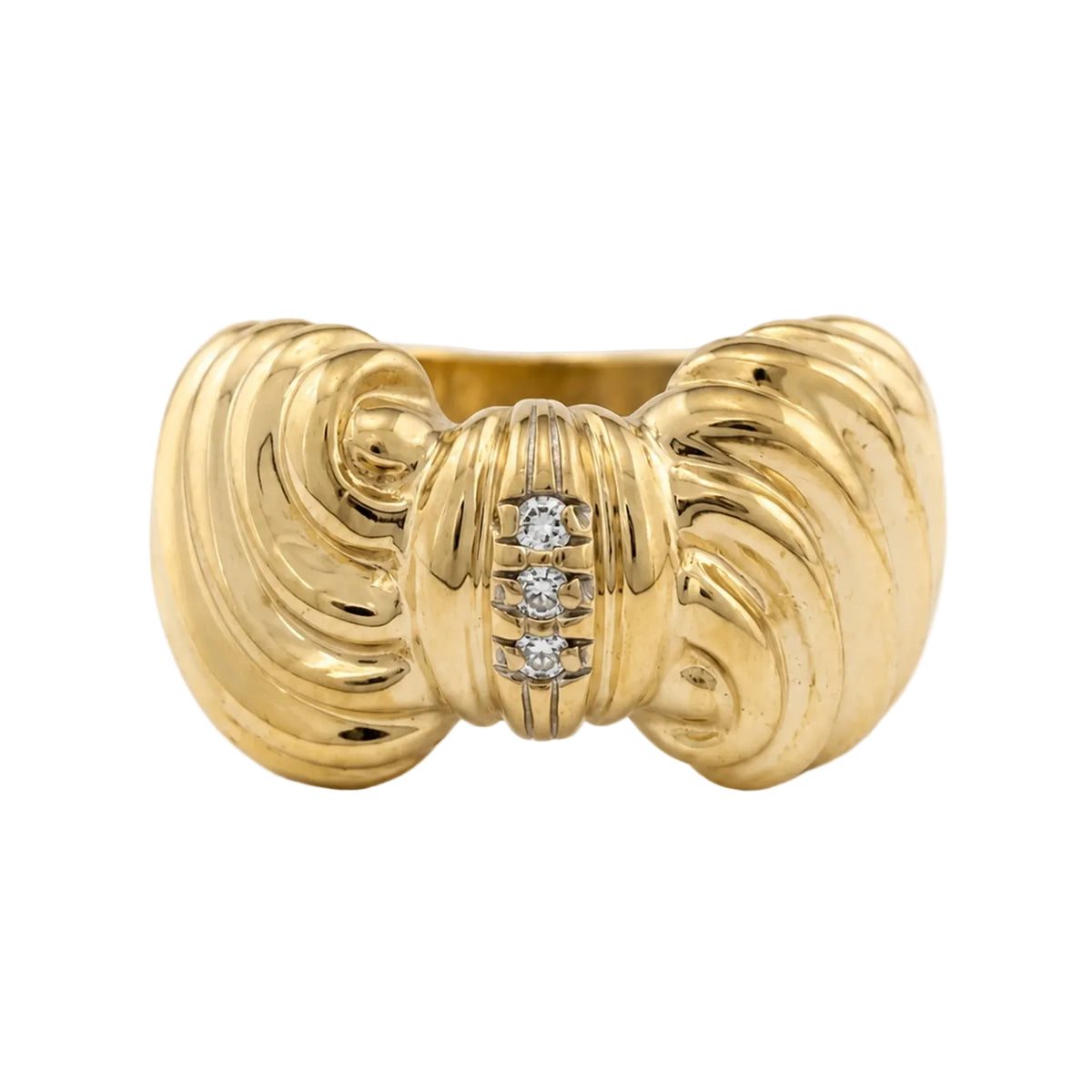 Yellow Gold and Diamond Ring