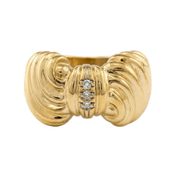 Yellow Gold and Diamond Ring