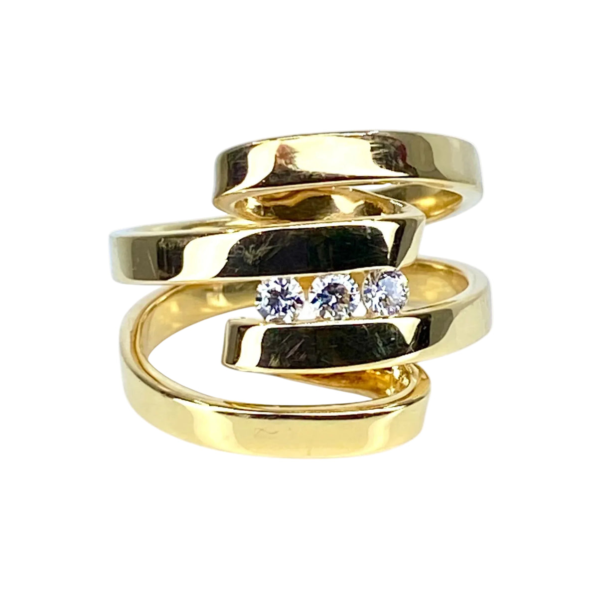 Yellow Gold and Diamond Ring