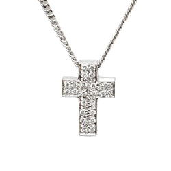 White Gold and Diamond Pendant Necklace