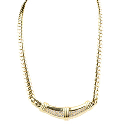 Collier Maille en or jaune et diamants