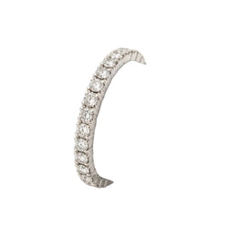 White Gold and Diamond Wedding Band