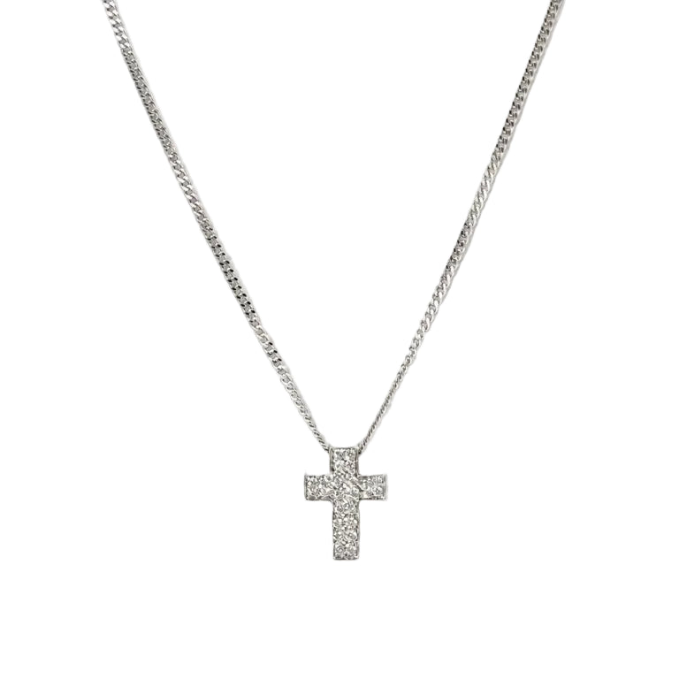 Collier Pendentif en or blanc et diamants