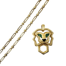 FRED Yellow Gold Pendant Necklace