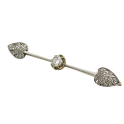 Yellow Gold, Platinum, and Diamond Brooch