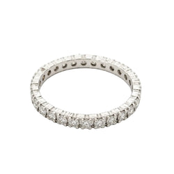 White Gold and Diamond Wedding Band
