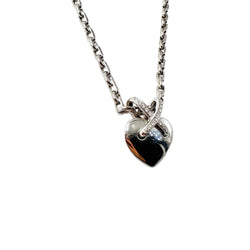 CHAUMET "Coeur Liens" Pendant Necklace in white gold and diamonds
