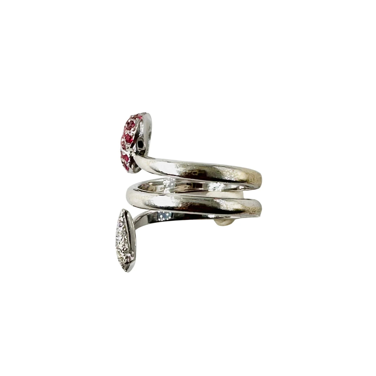 DIOR "Diablotine" Ring in white gold, rubies, and diamonds