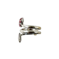DIOR "Diablotine" Ring in white gold, rubies, and diamonds