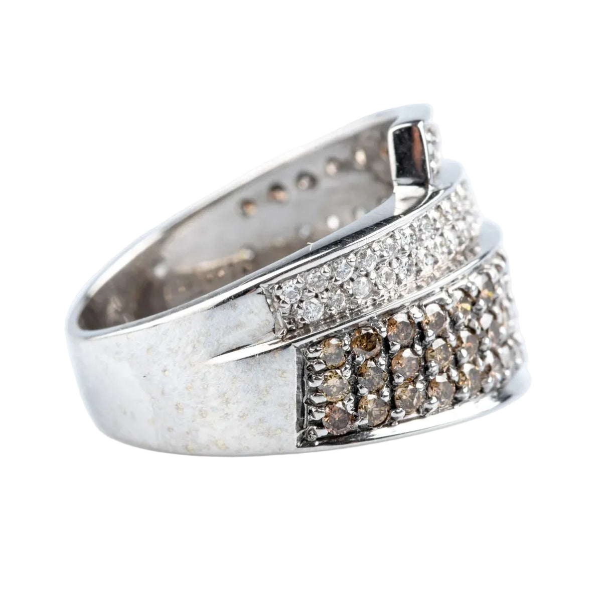 Yellow Gold and Diamond Pave Ring