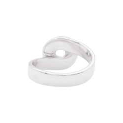 DINH VAN "Double Sens" Pave Ring in white gold and diamonds