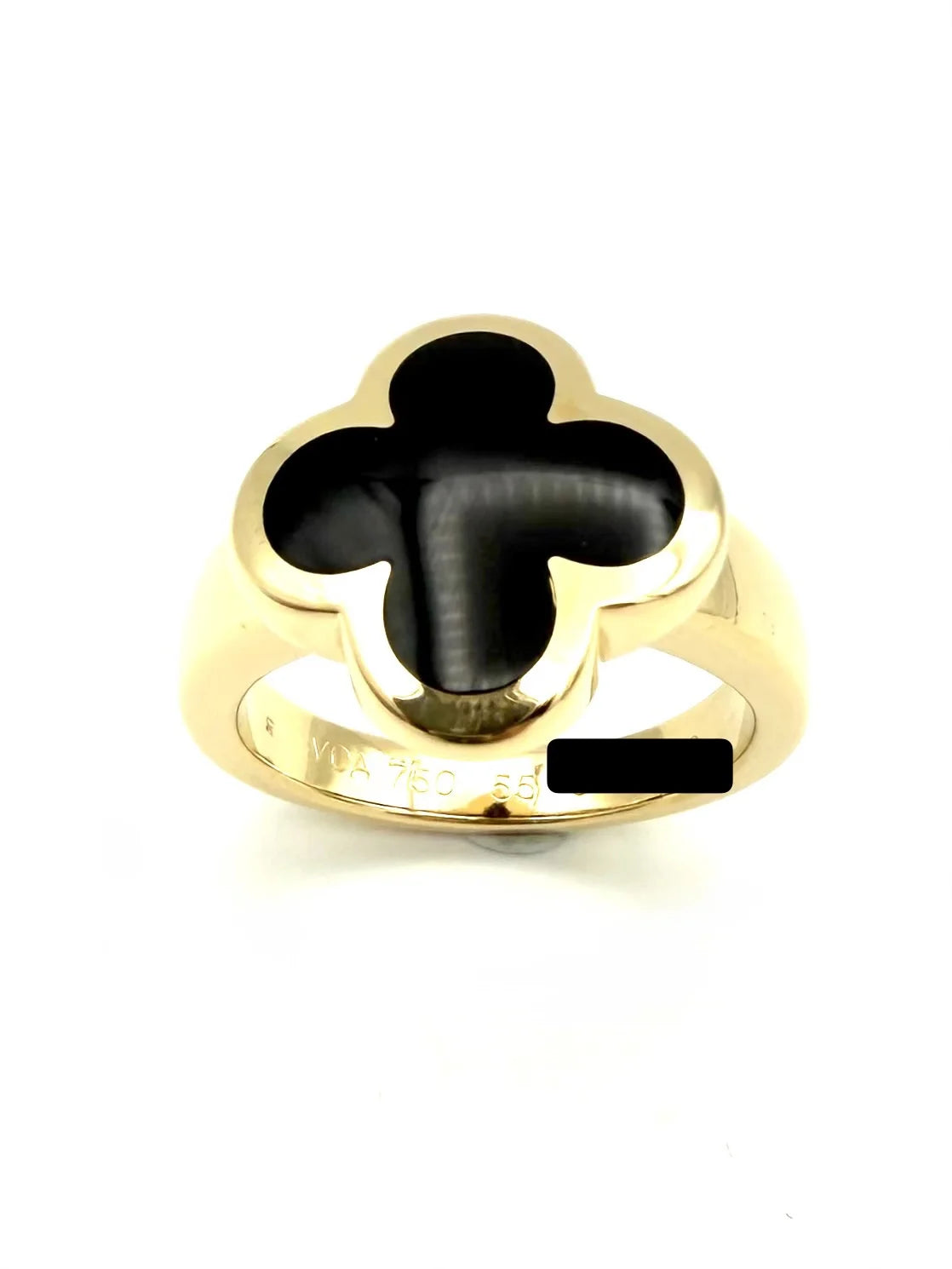Bague VAN CLEEF & ARPELS Pure Alhambra en or jaune et onyx