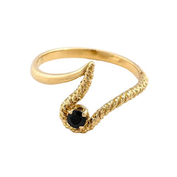 Yellow Gold and Sapphire Ring