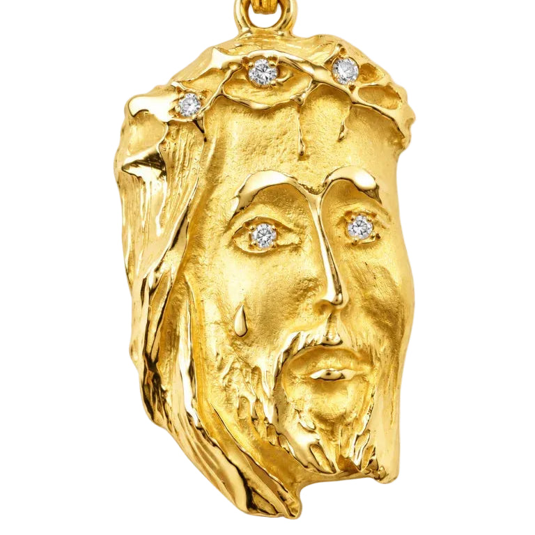 Pendentif en or jaune et diamants