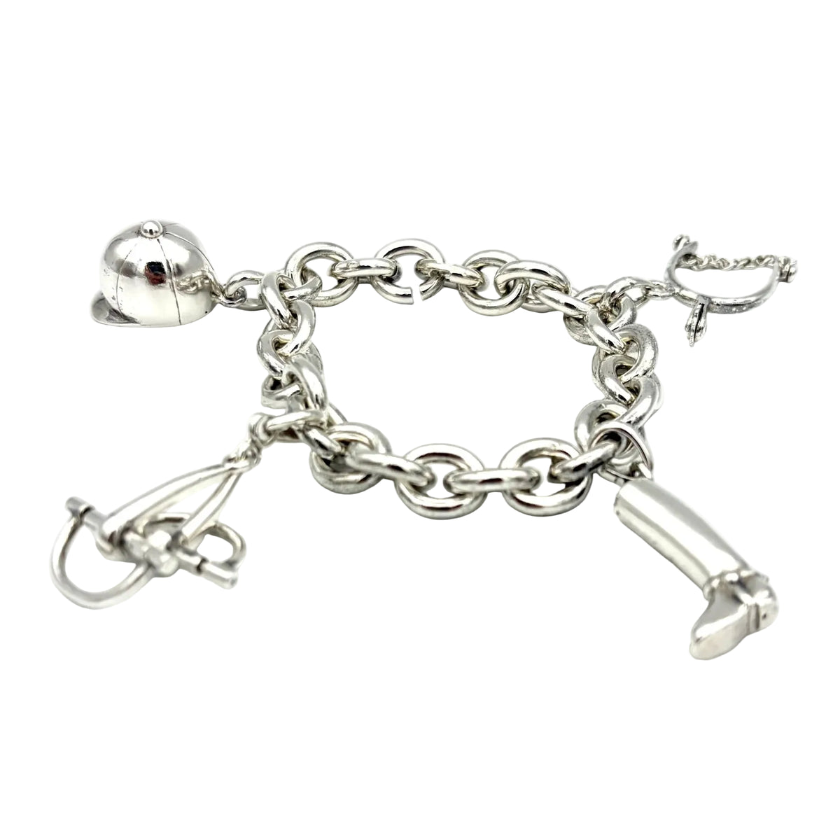 GAÉTAN DE PERCIN Silver Charm Bracelet