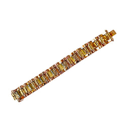 Bracelet tank en or jaune