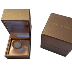 BULGARI ring in yellow gold and mother-of-pearl