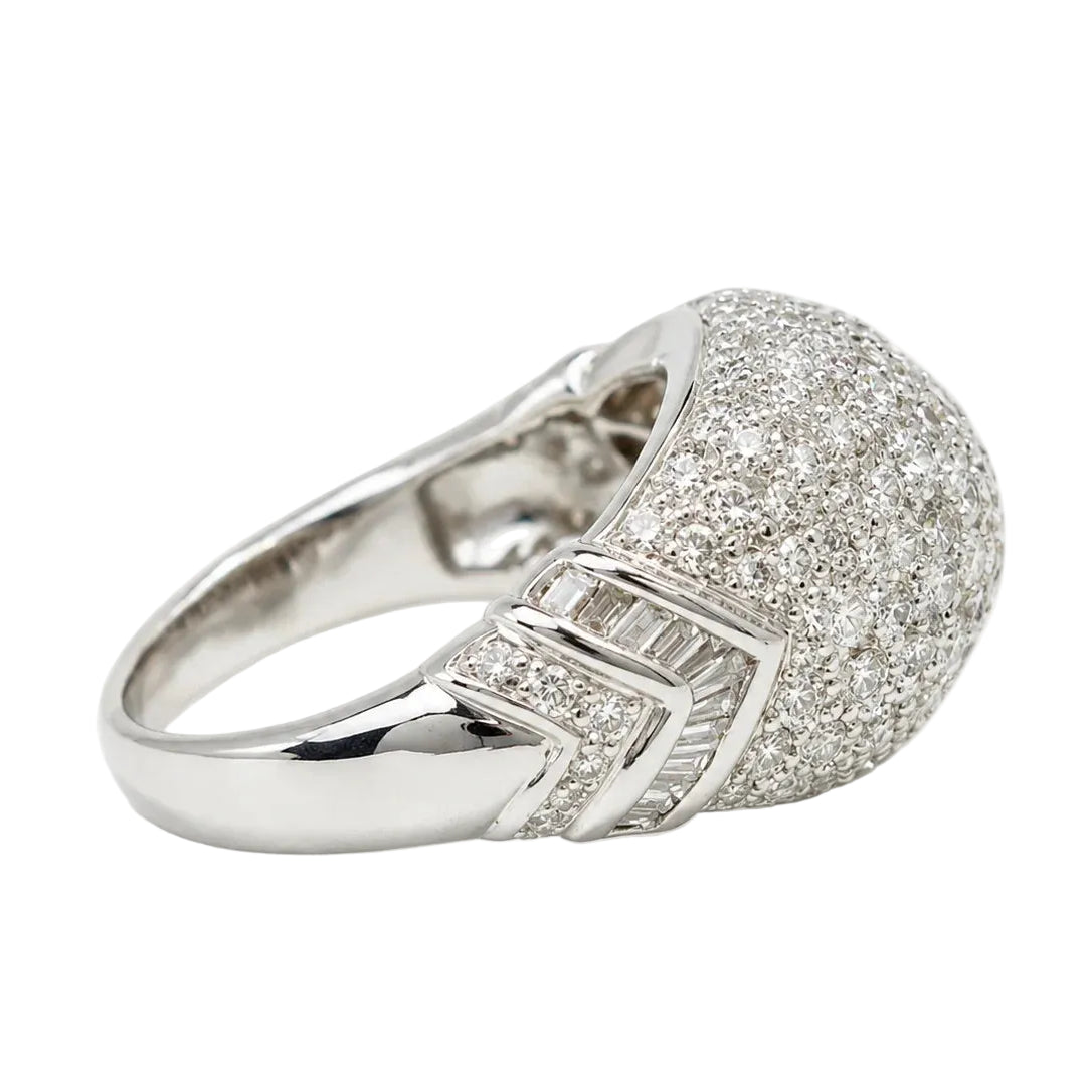 White Gold Diamond Pave Ring