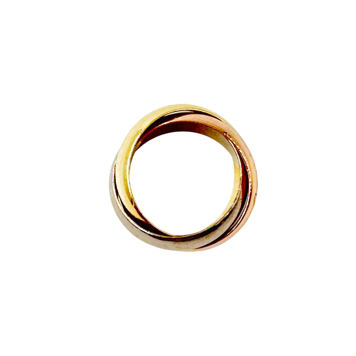CARTIER "Trinity" Ring, Extra-Large Model in yellow gold, white gold, and rose gold