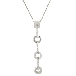 White Gold and Diamond Pendant Necklace