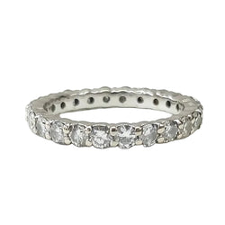 White Gold and Diamond Wedding Band